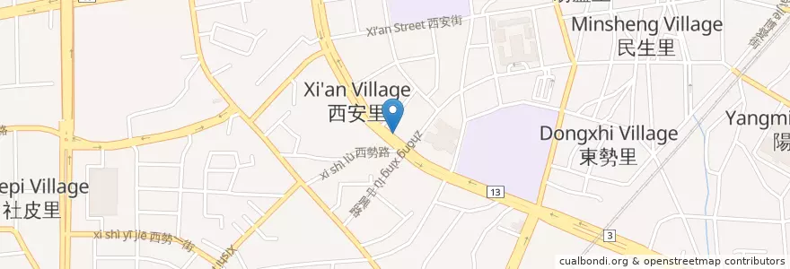 Mapa de ubicacion de 好家牛排 en Taiwan, Taichung, 豐原區.