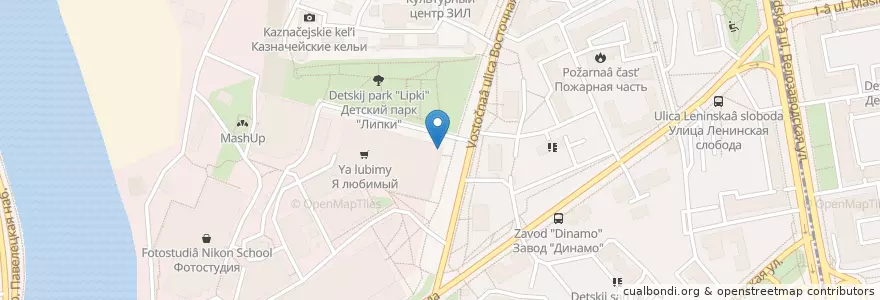 Mapa de ubicacion de Посторонним В. en Rusland, Centraal Federaal District, Moskou, Южный Административный Округ, Даниловский Район.