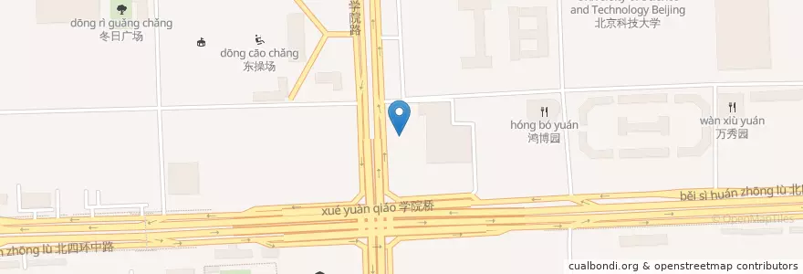 Mapa de ubicacion de 停车场 en 중국, 베이징시, 허베이성, 海淀区.