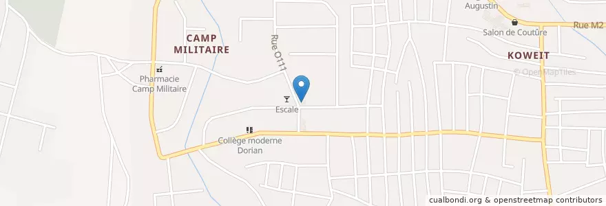 Mapa de ubicacion de Pharmacie Saint Laurent en Elfenbeinküste, Abidjan, Yopougon.
