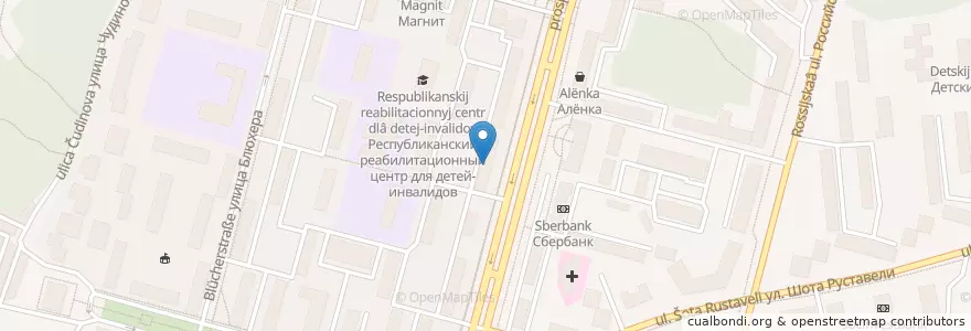 Mapa de ubicacion de Росбанк en Rusia, Приволжский Федеральный Округ, Bashkortostán, Городской Округ Уфа.