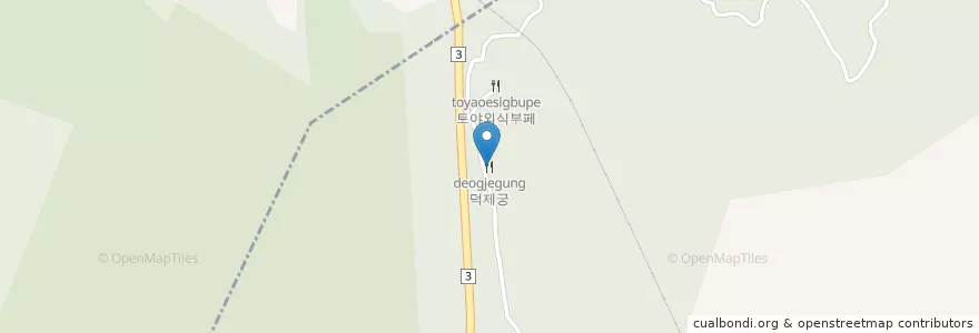 Mapa de ubicacion de 덕제궁 en 대한민국, 경기도, 이천시.