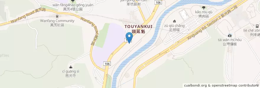 Mapa de ubicacion de 金時代自助洗車 en Taiwán, Nuevo Taipéi, Taipéi, 文山區.