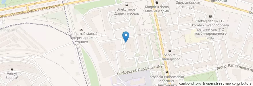 Mapa de ubicacion de Panama club en Russia, Северо-Западный Федеральный Округ, Oblast' Di Leningrado, San Pietroburgo, Выборгский Район.