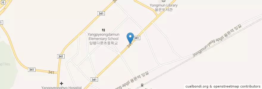 Mapa de ubicacion de Premium Handmade Gimbap en Korea Selatan, Gyeonggi, 양평군.