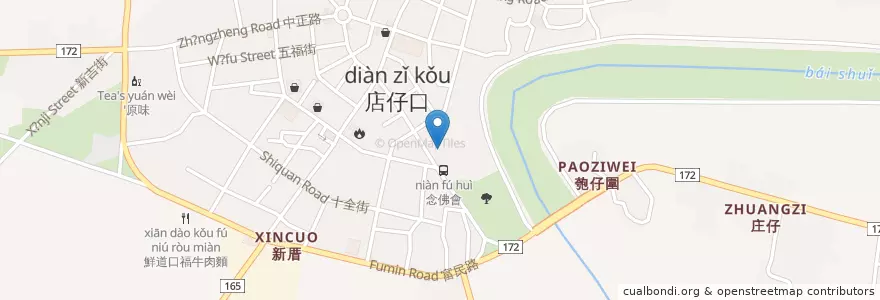 Mapa de ubicacion de 大智幼兒園 en 臺灣, 臺南市, 白河區.