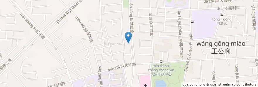 Mapa de ubicacion de 小園日本料理 en Tayvan, 臺南市, 新營區.
