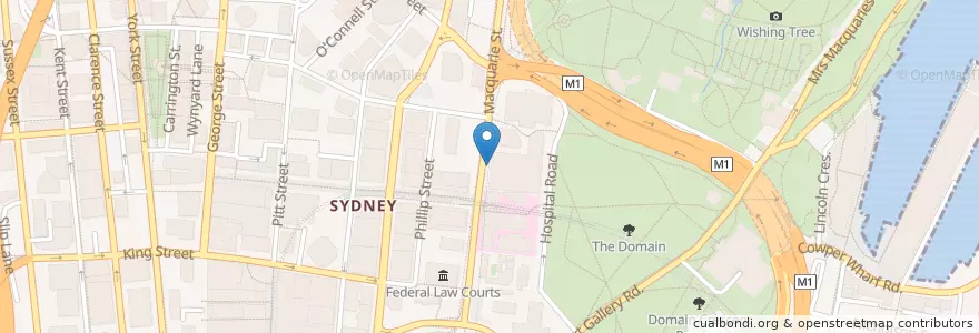 Mapa de ubicacion de NSW Parliament House Post Office en 오스트레일리아, New South Wales, Council Of The City Of Sydney, 시드니.