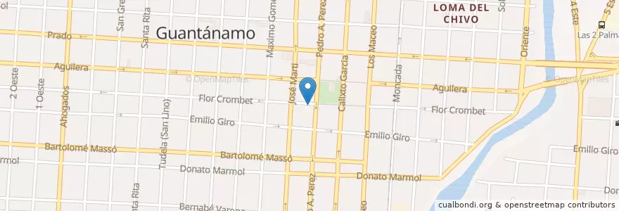 Mapa de ubicacion de Club Corazonero en Cuba, Guantánamo, Guantánamo, Ciudad De Guantánamo.