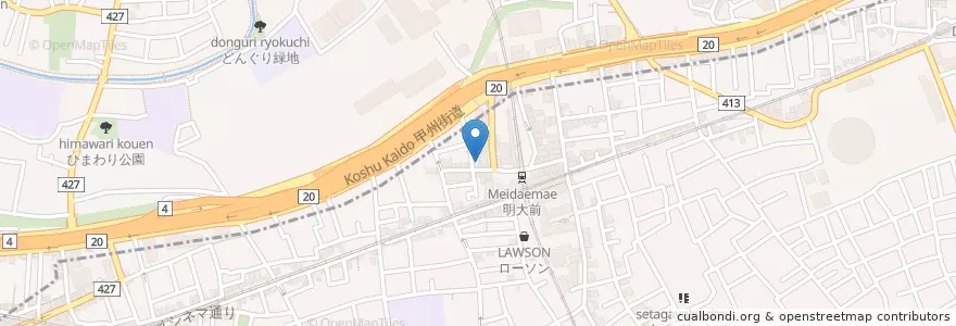 Mapa de ubicacion de Showa Shinkin en Japan, Tokyo.