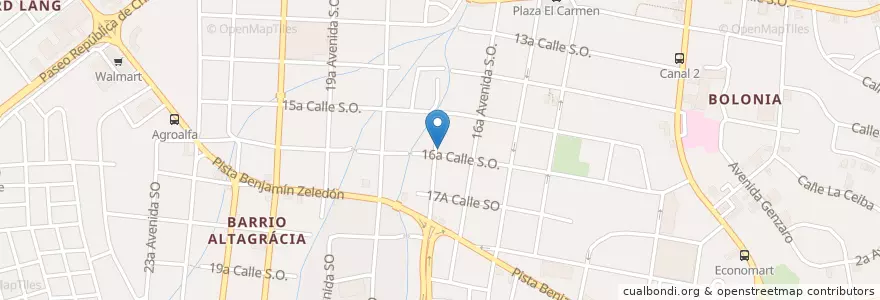 Mapa de ubicacion de Bar Lounge BB en Nicaragua, Departamento De Managua, Managua (Municipio).