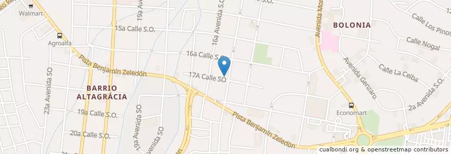 Mapa de ubicacion de Kiddie Stop en Nicarágua, Departamento De Managua, Managua (Municipio).