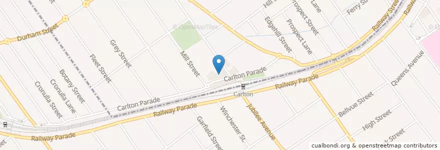 Mapa de ubicacion de Carlton Post Office en Australia, Nueva Gales Del Sur, Georges River Council, Sydney.