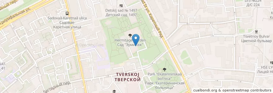 Mapa de ubicacion de Foood Bazar en Россия, Центральный Федеральный Округ, Москва, Центральный Административный Округ, Тверской Район.