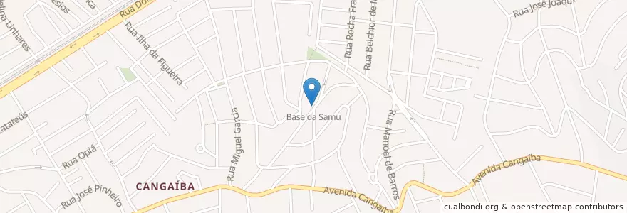 Mapa de ubicacion de Base da Samu en Brasilien, Südosten, São Paulo, Região Geográfica Intermediária De São Paulo, Região Metropolitana De São Paulo, Região Imediata De São Paulo, São Paulo.