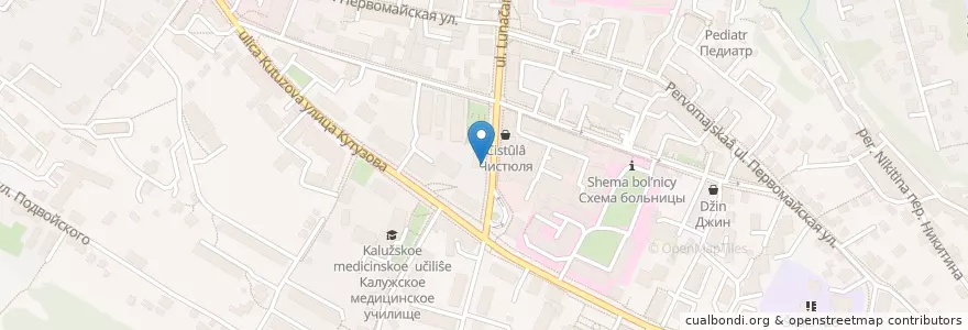 Mapa de ubicacion de Никольское en Russia, Distretto Federale Centrale, Калужская Область, Городской Округ Калуга.