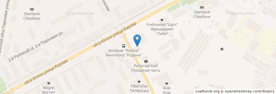 Mapa de ubicacion de Drunken duck en Rusia, Центральный Федеральный Округ, Московская Область, Городской Округ Подольск.