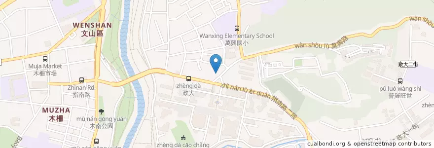 Mapa de ubicacion de 寶島牙醫 en Taiwan, 新北市, Taipé, 文山區.