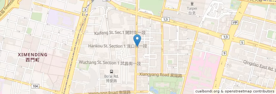 Mapa de ubicacion de Poshpacker Cafe en تايوان, تايبيه الجديدة, تايبيه, 中正區.