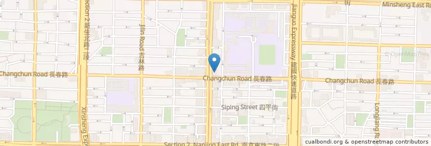 Mapa de ubicacion de 力慈科學中醫 en تايوان, تايبيه الجديدة, تايبيه, 中山區.