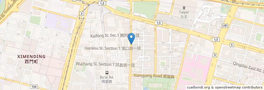 Mapa de ubicacion de NOTCH Cafe Bending en تایوان, 新北市, تایپه, 中正區.