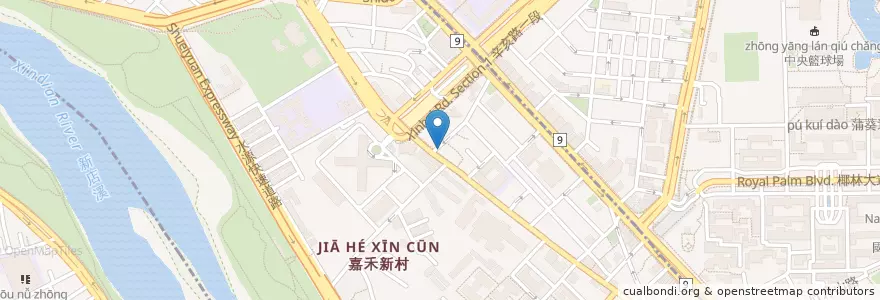 Mapa de ubicacion de 松林早餐屋 en تايوان, تايبيه الجديدة, تايبيه, 中正區.