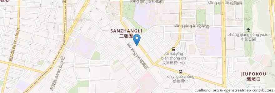 Mapa de ubicacion de Cama en تایوان, 新北市, تایپه, 信義區.