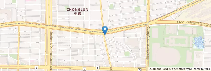 Mapa de ubicacion de 景福宮 en 臺灣, 新北市, 臺北市, 大安區.