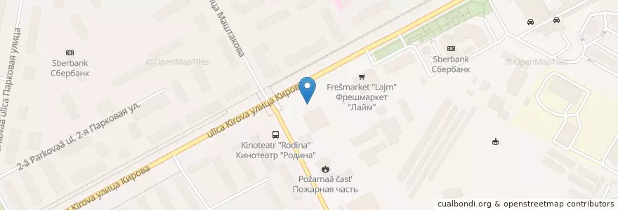 Mapa de ubicacion de Первый бал Наташи Ростовой en Rússia, Distrito Federal Central, Oblast De Moscou, Городской Округ Подольск.
