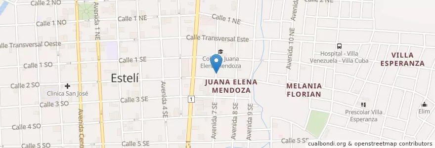 Mapa de ubicacion de Restaurante Doña Carmen en 尼加拉瓜, Estelí, Estelí (Municipio), Estelí.