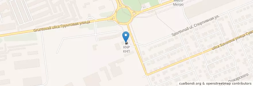 Mapa de ubicacion de КНП en روسیه, Сибирский Федеральный Округ, Красноярский Край, Городской Округ Красноярск.