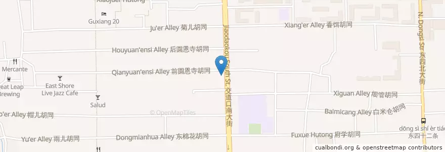 Mapa de ubicacion de Katchup en China, Beijing, Hebei, Dongcheng District.