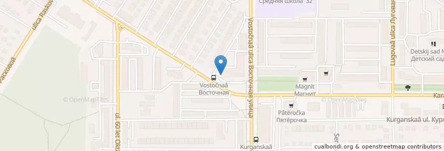 Mapa de ubicacion de Сбербанк en روسيا, Приволжский Федеральный Округ, أورينبورغ أوبلاست, Городской Округ Оренбург.