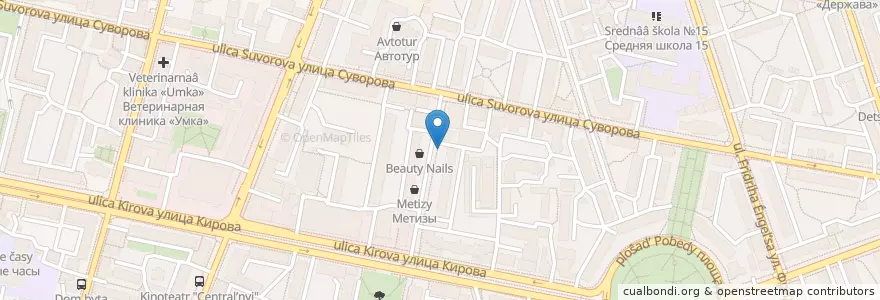 Mapa de ubicacion de Ключ здоровья en ロシア, 中央連邦管区, カルーガ州, Городской Округ Калуга.