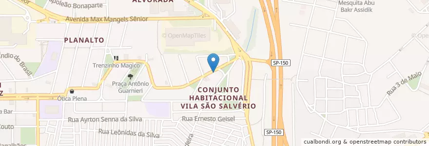 Mapa de ubicacion de Restaurante do Bolinha en ブラジル, 南東部地域, サンパウロ, Região Geográfica Intermediária De São Paulo, Região Metropolitana De São Paulo, Região Imediata De São Paulo, São Bernardo Do Campo.