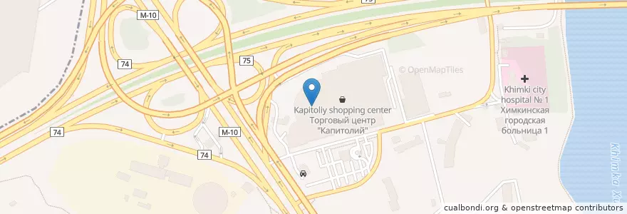 Mapa de ubicacion de Nescafe-IMAX en Russia, Distretto Federale Centrale, Москва, Северный Административный Округ, Район Левобережный.