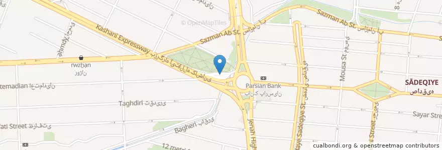 Mapa de ubicacion de Taxi Stand en Iran, Tehran Province, Tehran County, Tehran, بخش مرکزی شهرستان تهران.