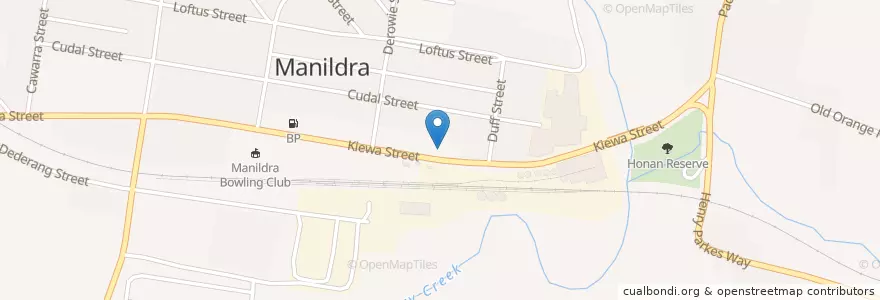 Mapa de ubicacion de Manildra Post Office en Australien, Neusüdwales, Cabonne Council.