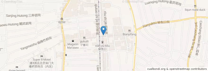 Mapa de ubicacion de Du Yichu en China, Pequim, Hebei, 东城区.