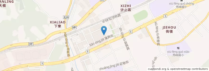 Mapa de ubicacion de 八方雲集 en Taiwan, New Taipei, Xizhi District.