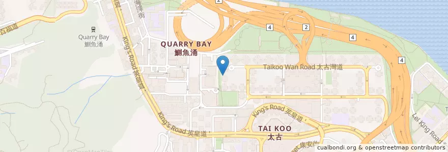 Mapa de ubicacion de Starbucks Coffee en China, Guangdong, Hong Kong, Pulau Hong Kong, Wilayah Baru, 東區 Eastern District.