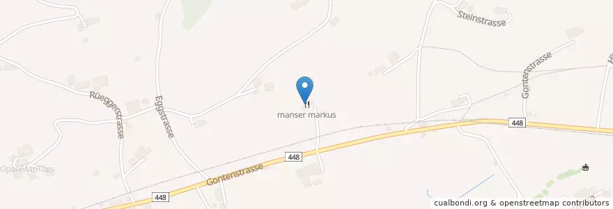 Mapa de ubicacion de manser markus en İsviçre, Sankt Gallen, Appenzell Innerrhoden, Gonten.