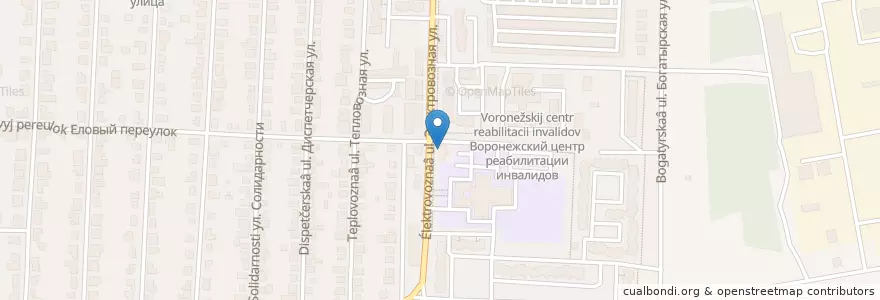 Mapa de ubicacion de Рынок en Russie, District Fédéral Central, Oblast De Voronej, Городской Округ Воронеж.