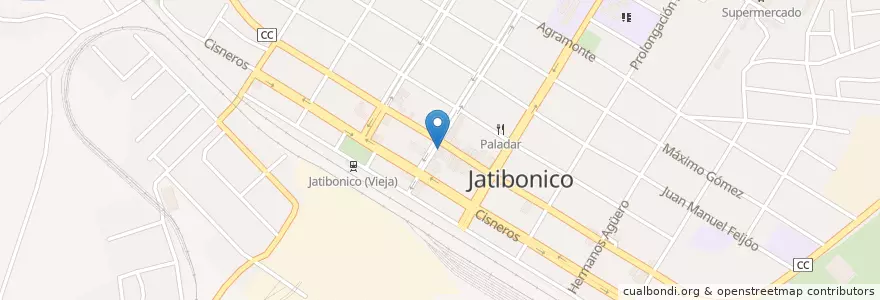 Mapa de ubicacion de El Rápido en 쿠바, Sancti Spiritus, Jatibonico.