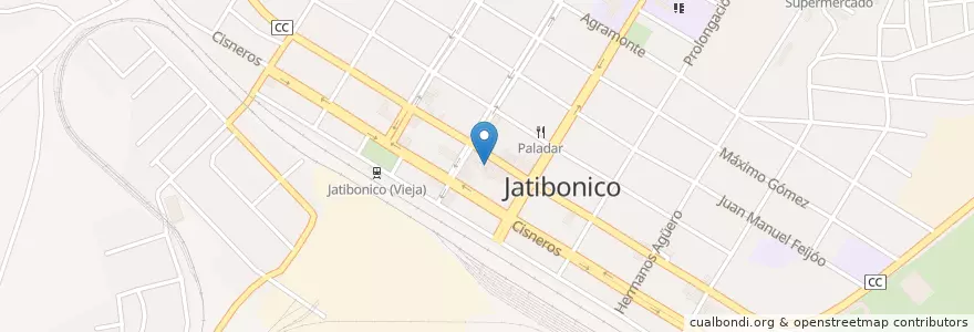 Mapa de ubicacion de Banco Popular de Ahorro en 쿠바, Sancti Spiritus, Jatibonico.