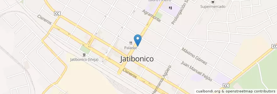 Mapa de ubicacion de Primera Iglesia Bautista de Jatibonico en Куба, Санкти-Спиритус, Jatibonico.