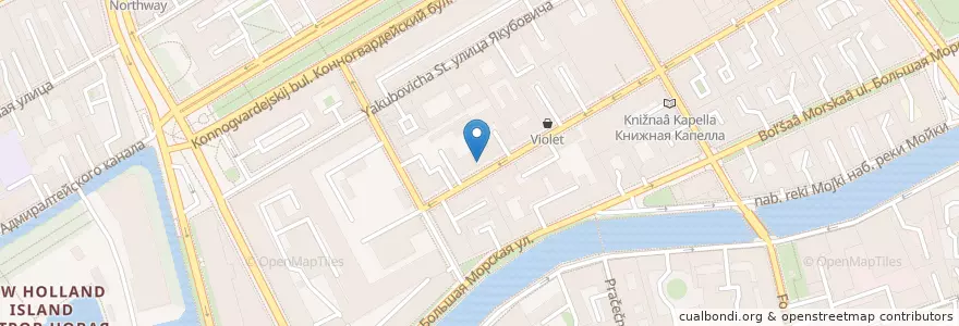Mapa de ubicacion de Детский сад №15 en Russie, District Fédéral Du Nord-Ouest, Oblast De Léningrad, Saint-Pétersbourg, Адмиралтейский Район, Адмиралтейский Округ.