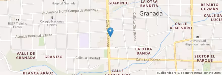 Mapa de ubicacion de Tica Bus office en Nicaragua, Granada, Granada (Municipio).