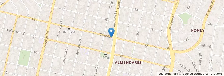Mapa de ubicacion de Banco Metropolitano 31 y 42 en キューバ, La Habana, Playa.