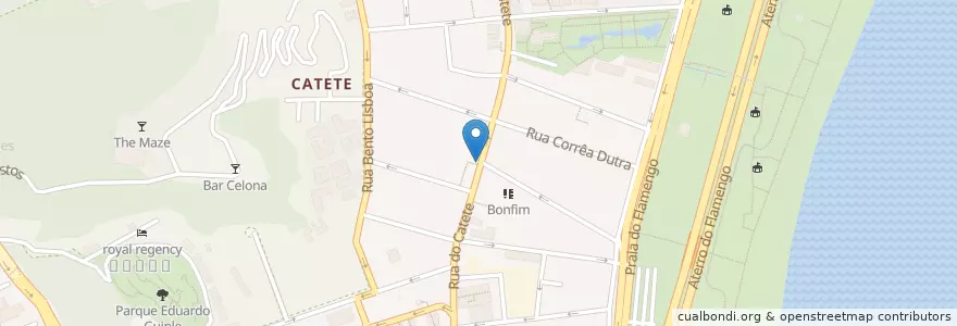 Mapa de ubicacion de Catete Express en برزیل, منطقه جنوب شرقی برزیل, ریودو ژانیرو, Região Metropolitana Do Rio De Janeiro, Região Geográfica Imediata Do Rio De Janeiro, Região Geográfica Intermediária Do Rio De Janeiro, ریودو ژانیرو.